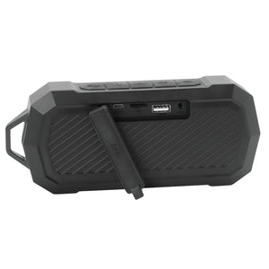 Escape Haut-Parleur Sans Fil Étanche IPX7 avec Radio FM, 10 h d'Autonomie, Noir - Simple Boutique