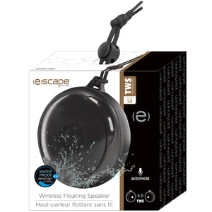 Escape Haut-Parleur Sans Fil Flottant Résistant à l'Eau IPX6 avec Microphone, Noir - Simple Boutique