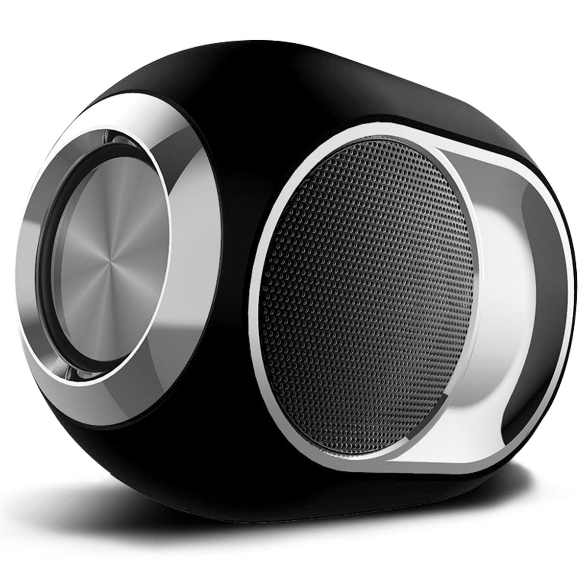 Escape Haut-Parleur Sans Fil Méga Basses 5 W avec Microphone et Radio FM, Noir - Simple Boutique