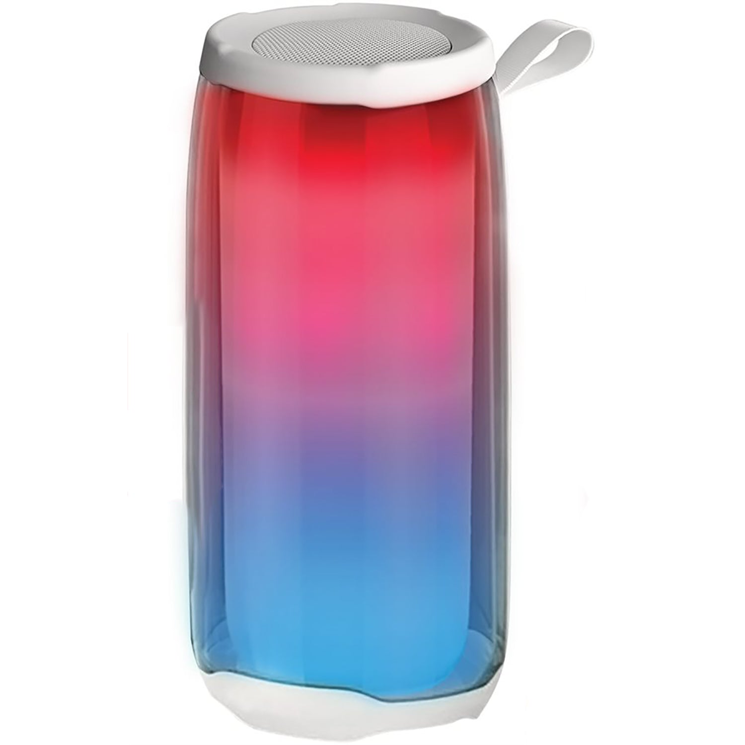 Escape - Haut-Parleur Sans-Fil Portable avec Microphone, Radio FM et Éclairage Disco, Blanc - Simple Boutique