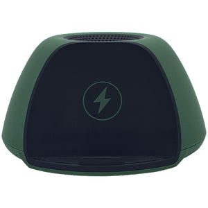 Escape Haut-Parleur Sans Fil avec Chargeur Sans Fil Rapide 15 W et Support de Téléphone, Vert - Simple Boutique