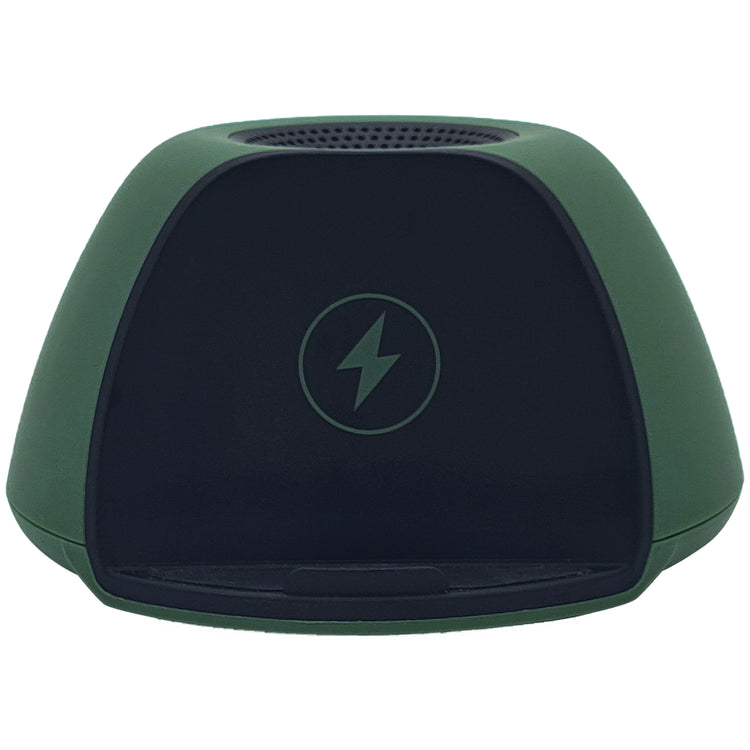 Escape Haut-Parleur Sans Fil avec Chargeur Sans Fil Rapide 15 W et Support de Téléphone, Vert - Simple Boutique