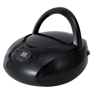Escape Lecteur CD Portable Boombox Stéréo avec Radio AM/FM et Entrée AUX, Noir - Simple Boutique