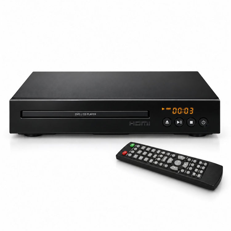 Escape Lecteur DVD HDMI 1080p avec Télécommande, Sorties Composantes et AV, Noir - Simple Boutique