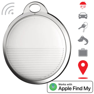 Escape - Localisateur Anti-perte pour iOS avec Porte-Clés Amovibles, Gris - Simple Boutique