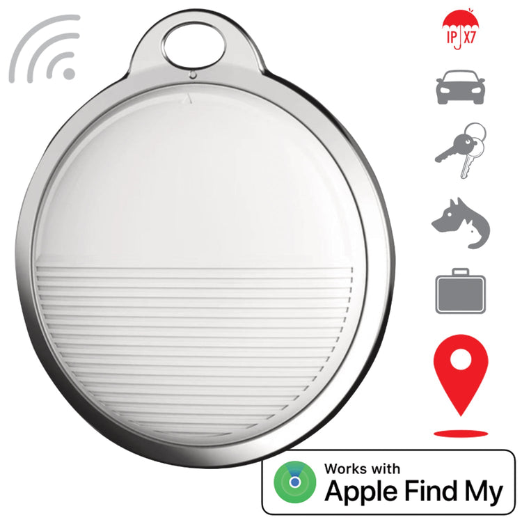 Escape - Localisateur Anti-perte pour iOS avec Porte-Clés Amovibles, Gris - Simple Boutique