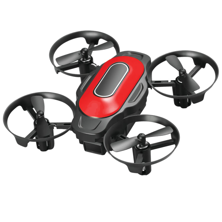 Escape Mini Drone Quadricoptère avec Télécommande et Protège-Hélices, Rouge et Noir - Simple Boutique