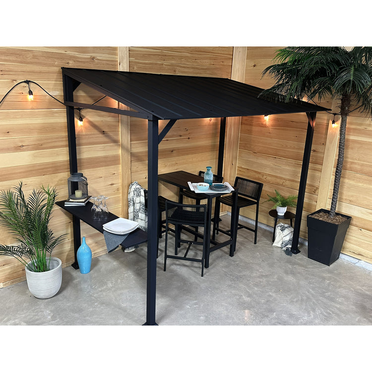 F. Corriveau International - Abri de Jardin à Toit Rigide, 5' x 8', Avec Table d'appoint - Simple Boutique