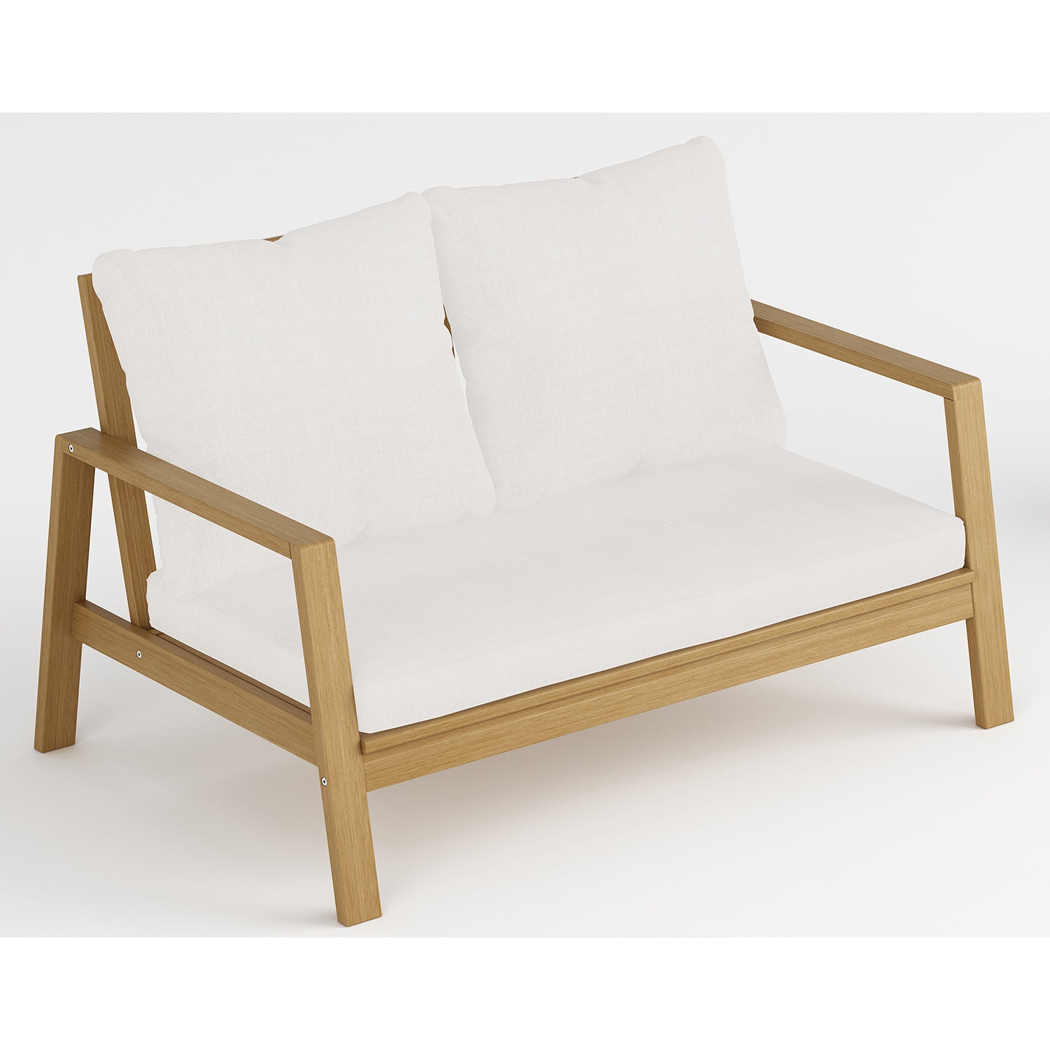 F. Corriveau International - Banc 2 Places Fuji Extérieur, Cadre en Bois d'acacia - Simple Boutique