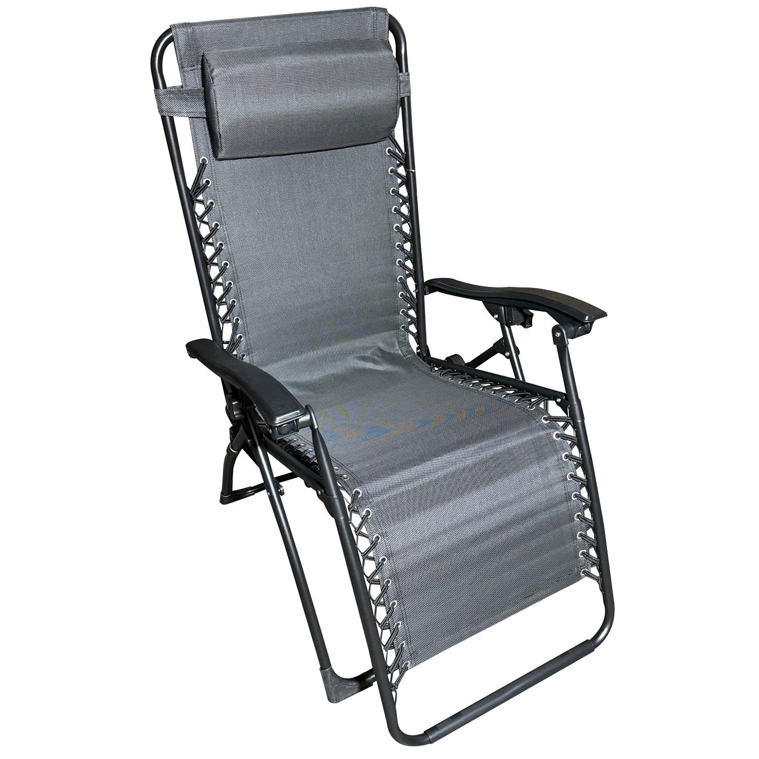 F. Corriveau International - Chaise Longue Zéro Gravité, Pliante et Inclinable, Cadre en Acier - Simple Boutique
