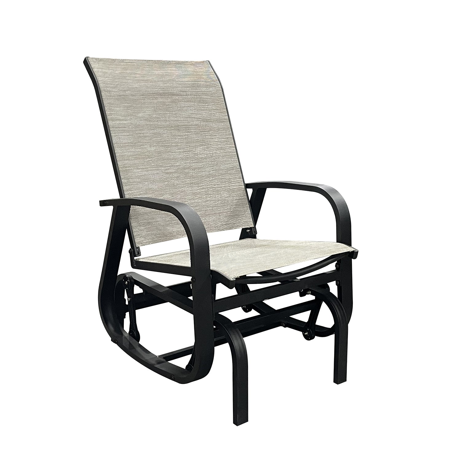F. Corriveau International - Chaise à Billes Extérieur Bruxelle, Fabriqué en Aluminium, Beige - Simple Boutique