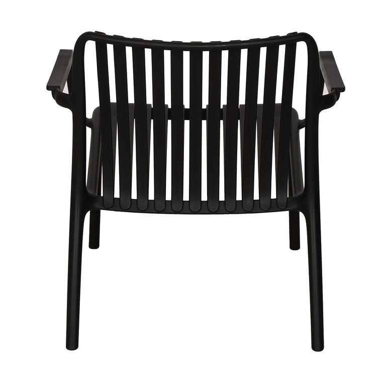F. Corriveau International - Chaise avec Accoudoir Summer, Intérieur/Extérieur, Noir - Simple Boutique