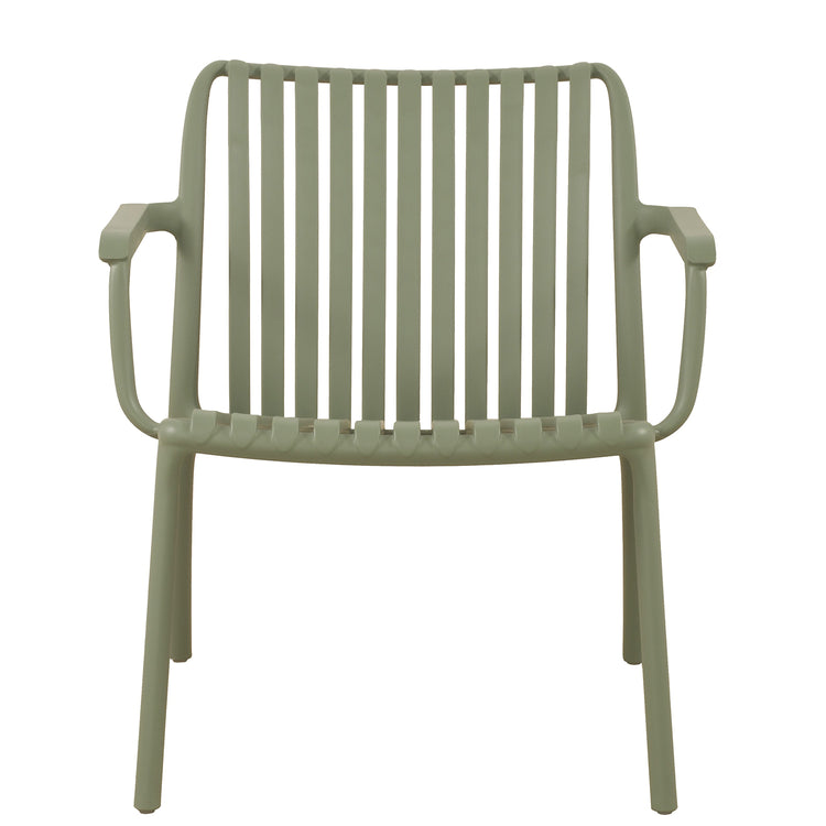 F. Corriveau International - Chaise avec Accoudoir Summer, Intérieur/Extérieur, Vert - Simple Boutique