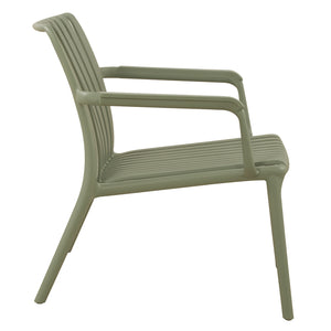 F. Corriveau International - Chaise avec Accoudoir Summer, Intérieur/Extérieur, Vert - Simple Boutique