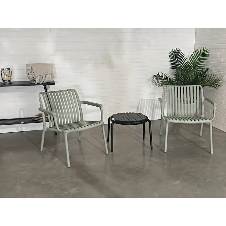 F. Corriveau International - Chaise avec Accoudoir Summer, Intérieur/Extérieur, Vert - Simple Boutique