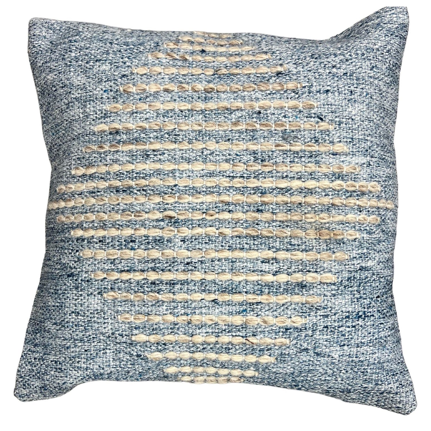 F. Corriveau International - Coussin Texturé Océan, Intérieur/Extérieur, 18" x 18" - Simple Boutique