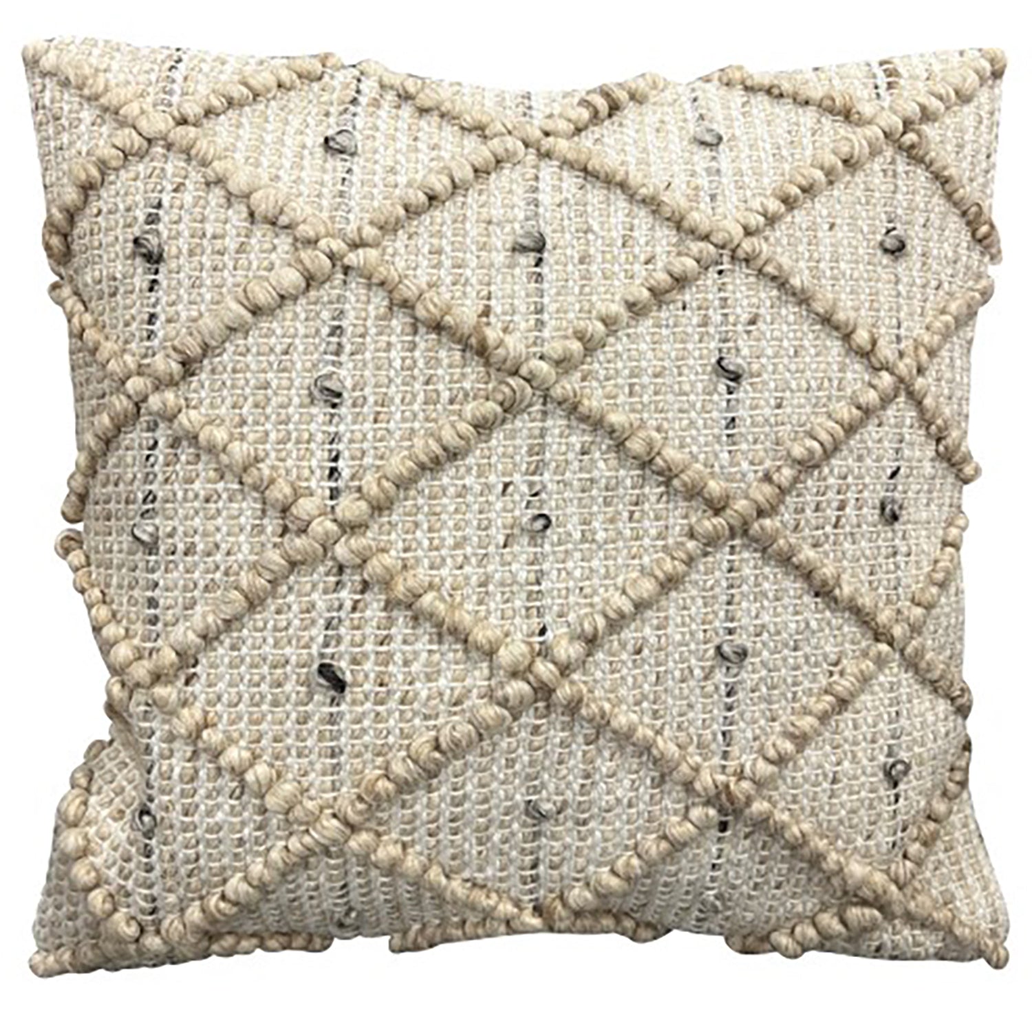 F. Corriveau International - Coussin à Motifs Losange Charm, Intérieur/Extérieur, 18" x 18" - Simple Boutique