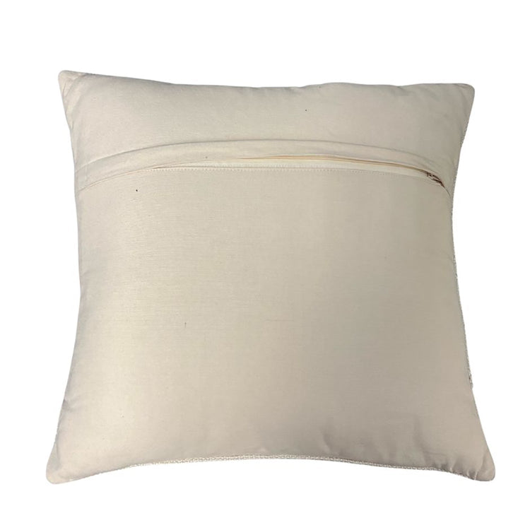 F. Corriveau International - Coussin à Rayure Natural, Intérieur/Extérieur, 18" x 18" - Simple Boutique
