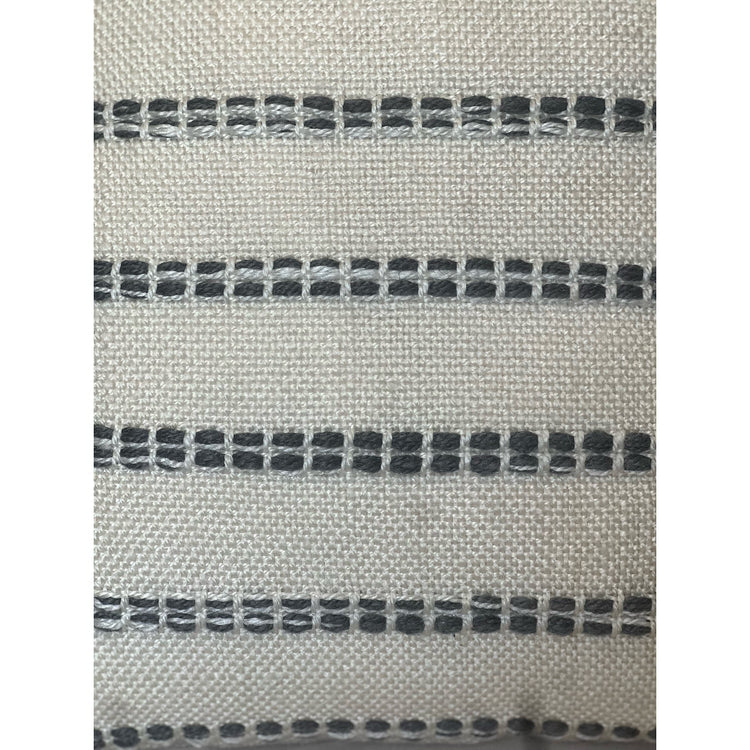 F. Corriveau International - Coussin à Rayure Natural, Intérieur/Extérieur, 18" x 18" - Simple Boutique