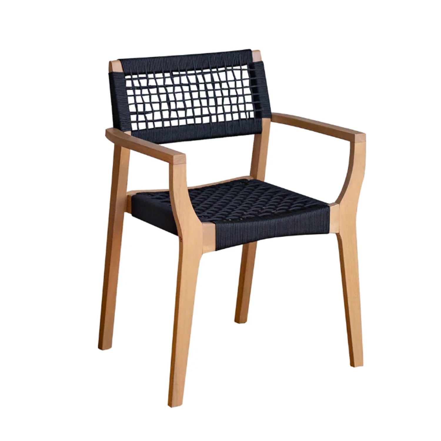 F. Corriveau International - Ensemble de 2 Chaises à Dîner Extérieur Maui, Cadre en Bois D'acacia - Simple Boutique