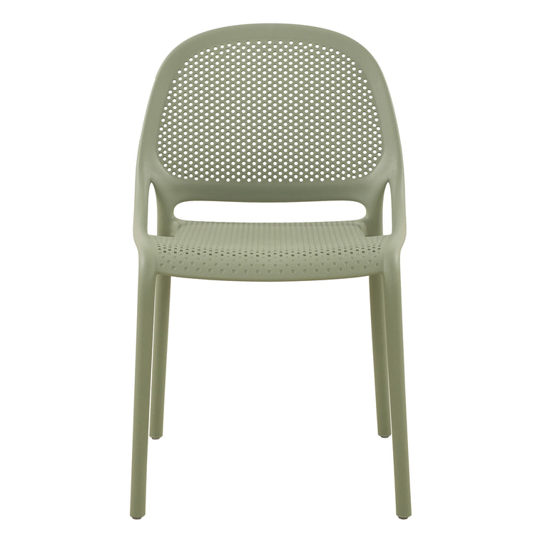 F. Corriveau International - Ensemble de 4 Chaises à Dîner Summer, Intérieur/Extérieur, Vert - Simple Boutique