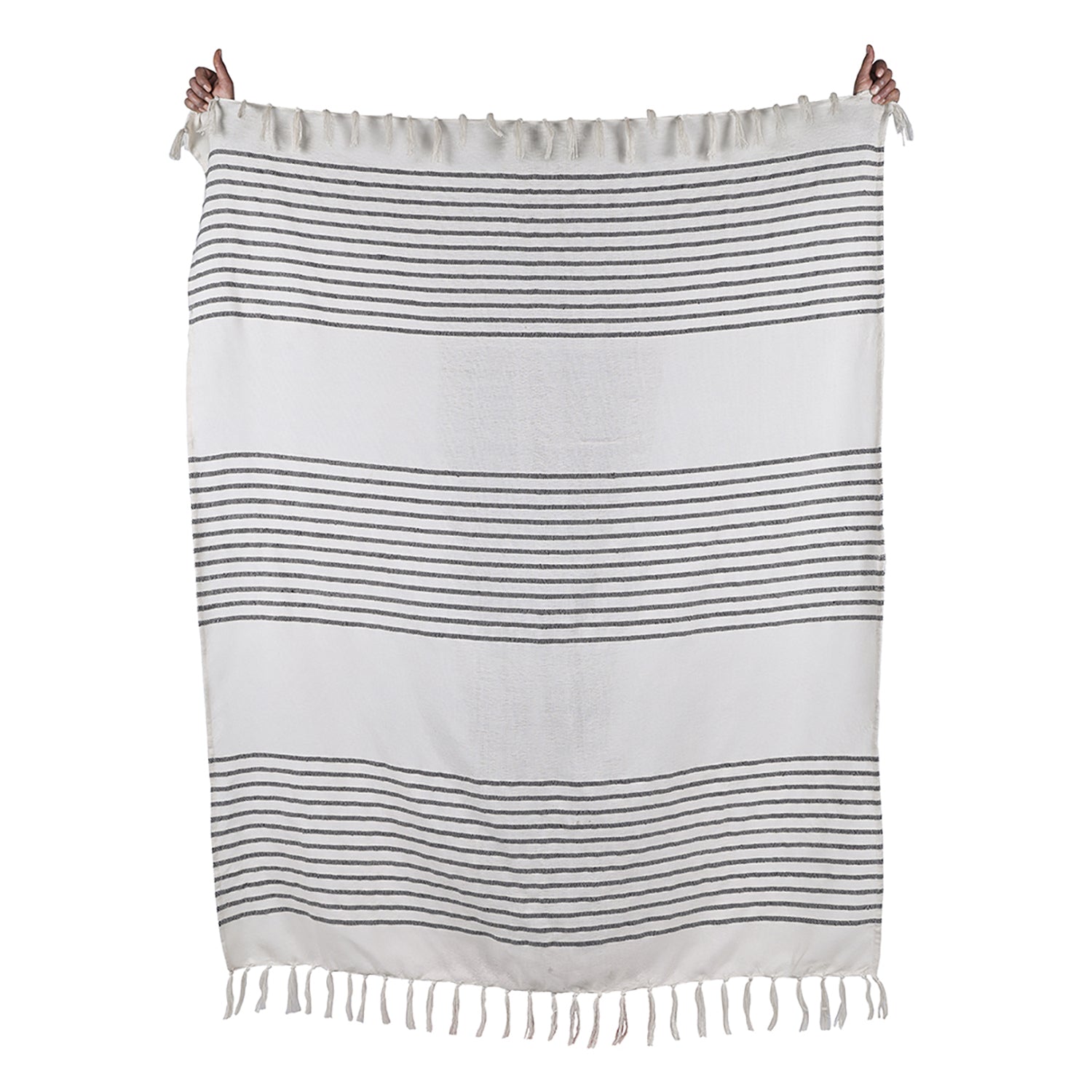 F. Corriveau International - Jetée à Rayure Element, Intérieur/Extérieur, 50" x 60" - Simple Boutique