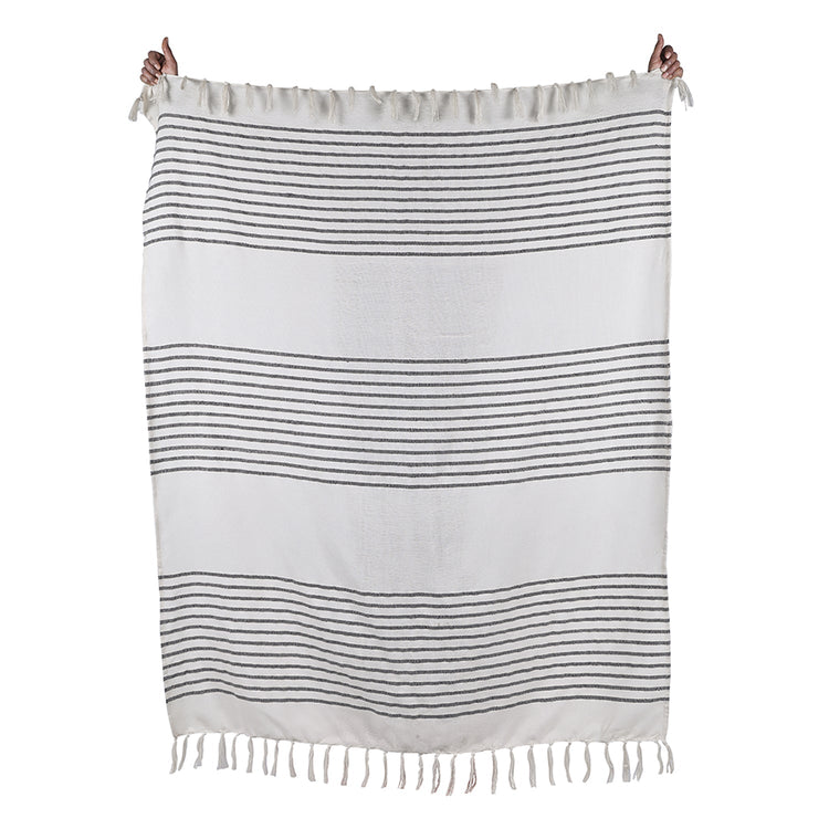 F. Corriveau International - Jetée à Rayure Element, Intérieur/Extérieur, 50" x 60" - Simple Boutique