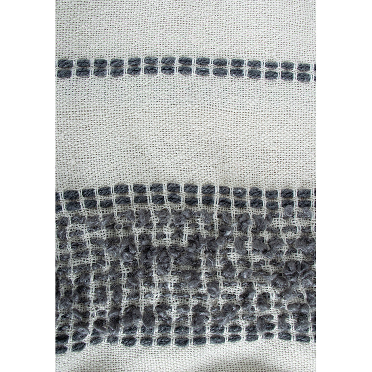 F. Corriveau International - Jetée à Rayure Mineral, Intérieur/Extérieur, 50" x 60" - Simple Boutique