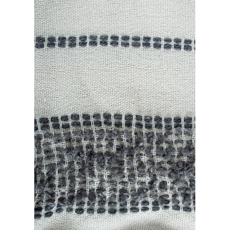 F. Corriveau International - Jetée à Rayure Mineral, Intérieur/Extérieur, 50" x 60" - Simple Boutique