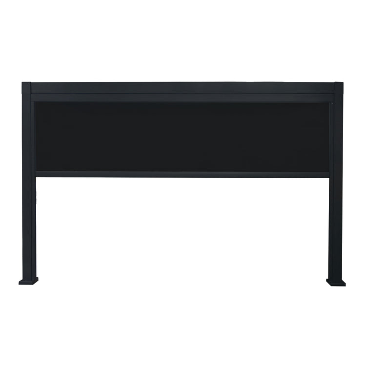 F. Corriveau International - Panneau Rétractable pour Pergola Melia, Côté 13', Noir - Simple Boutique