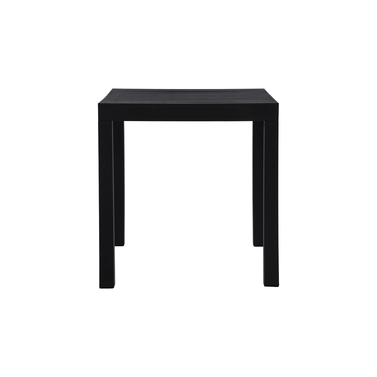 F. Corriveau International - Table Bistro Carrée Summer, 28" de Largeur, Intérieur/Extérieur, Noir - Simple Boutique