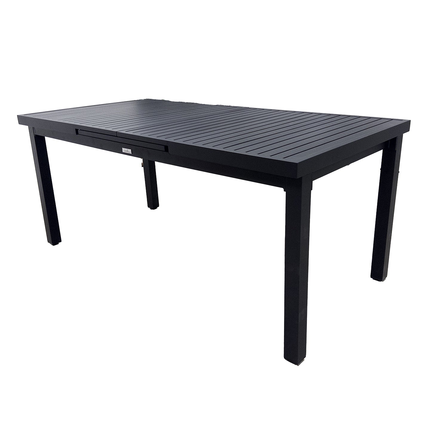 F. Corriveau International - Table à Rallonge Extérieur, Fait en Aluminium, Noir - Simple Boutique