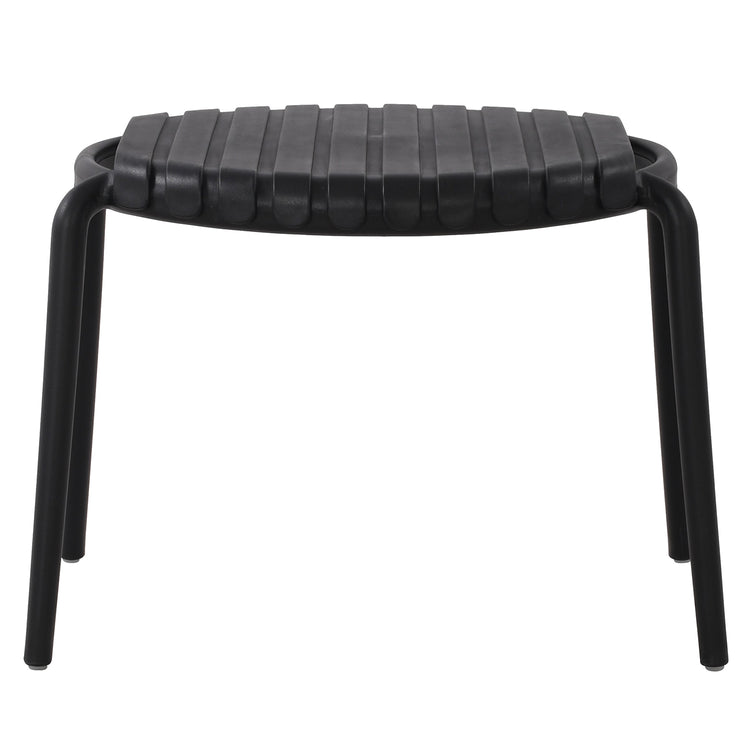 F. Corriveau International - Table d'appoint Ronde Summer, 20" de Diamètre, Intérieur/Extérieur, Noir - Simple Boutique
