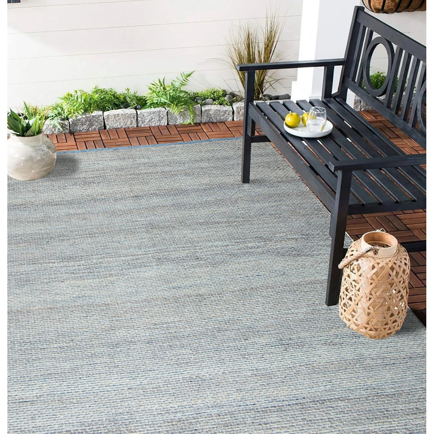 F. Corriveau International - Tapis Océan, Intérieur/Extérieur, 5' x 7' - Simple Boutique