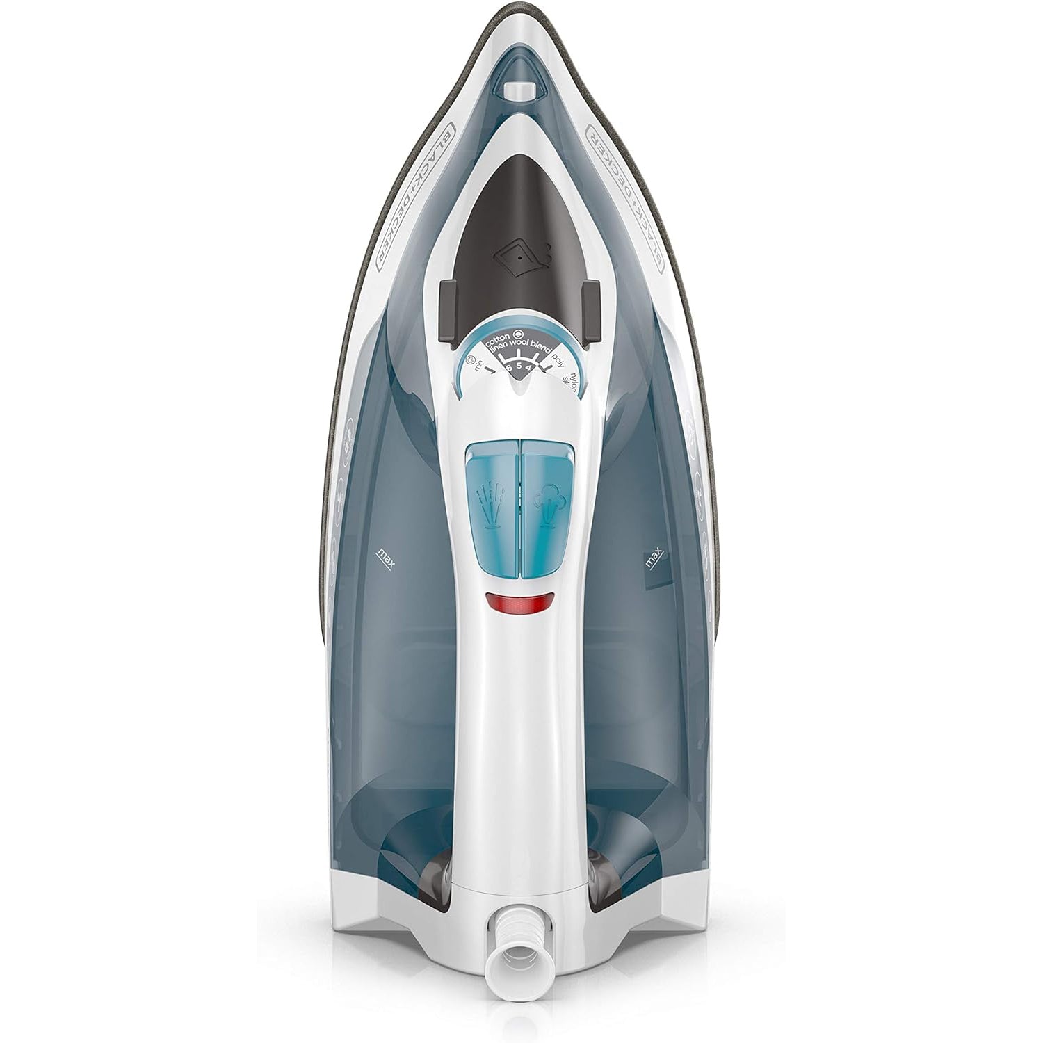 Fer à repasser vapeur Easy Steam 1200W avec semelle antiadhésive TrueGlide™ - Bleu - Simple Boutique