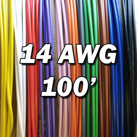 Fil Hook-Up Wire 14 awg TEW MTW UL 1015 CSA Couleur au choix 100 pi.