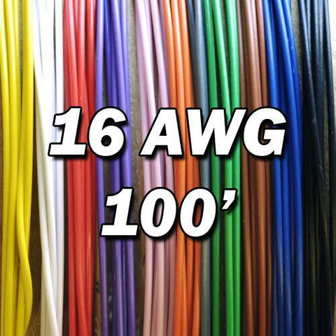 Fil Hook-Up Wire 16 awg TEW MTW UL 1015 CSA Couleur au choix 100 pi.