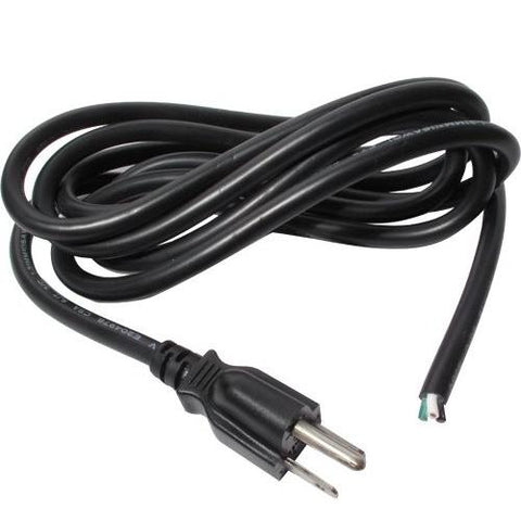 Fil alimentation 3 conducteurs, 14 AWG, SJT, Certifié cETLus, Noir, 6 pi.