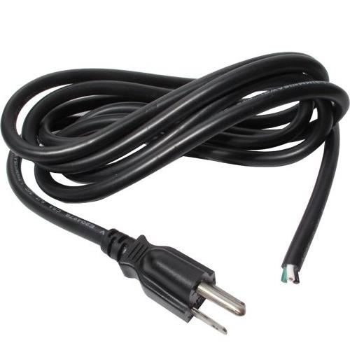 Fil alimentation 3 conducteurs, 16 AWG, SJT, Certifié cETLus, Noir, 6 pi. - Simple Boutique