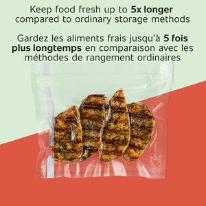 FoodSaver - Lot de 2 Rouleaux de Scellage Sous-Vide, 11po x 16pi, Sans BPA - Simple Boutique