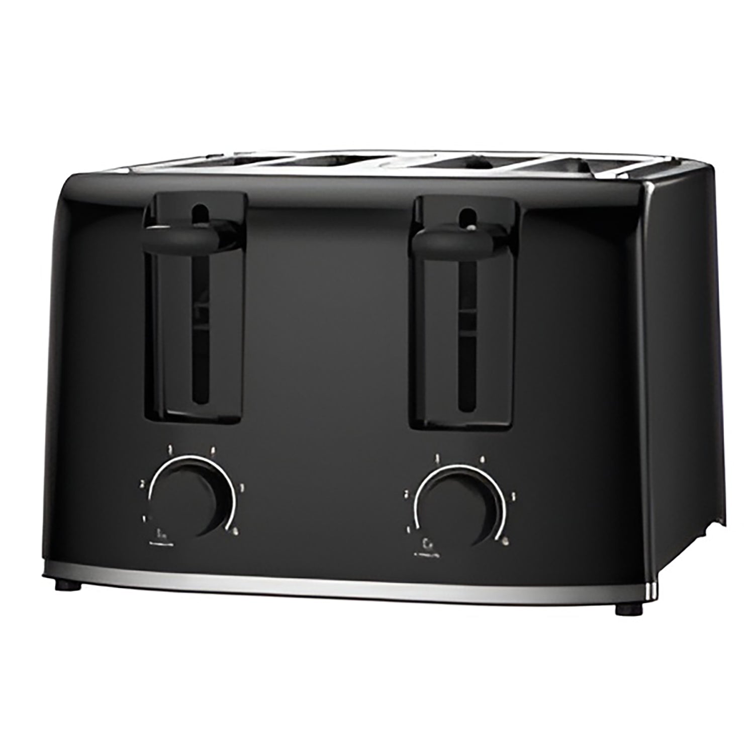 Frigidaire - Grille-Pain à 4 Tranches, 6 Réglages de Brunissage, 1400 Watts, Noir - Simple Boutique