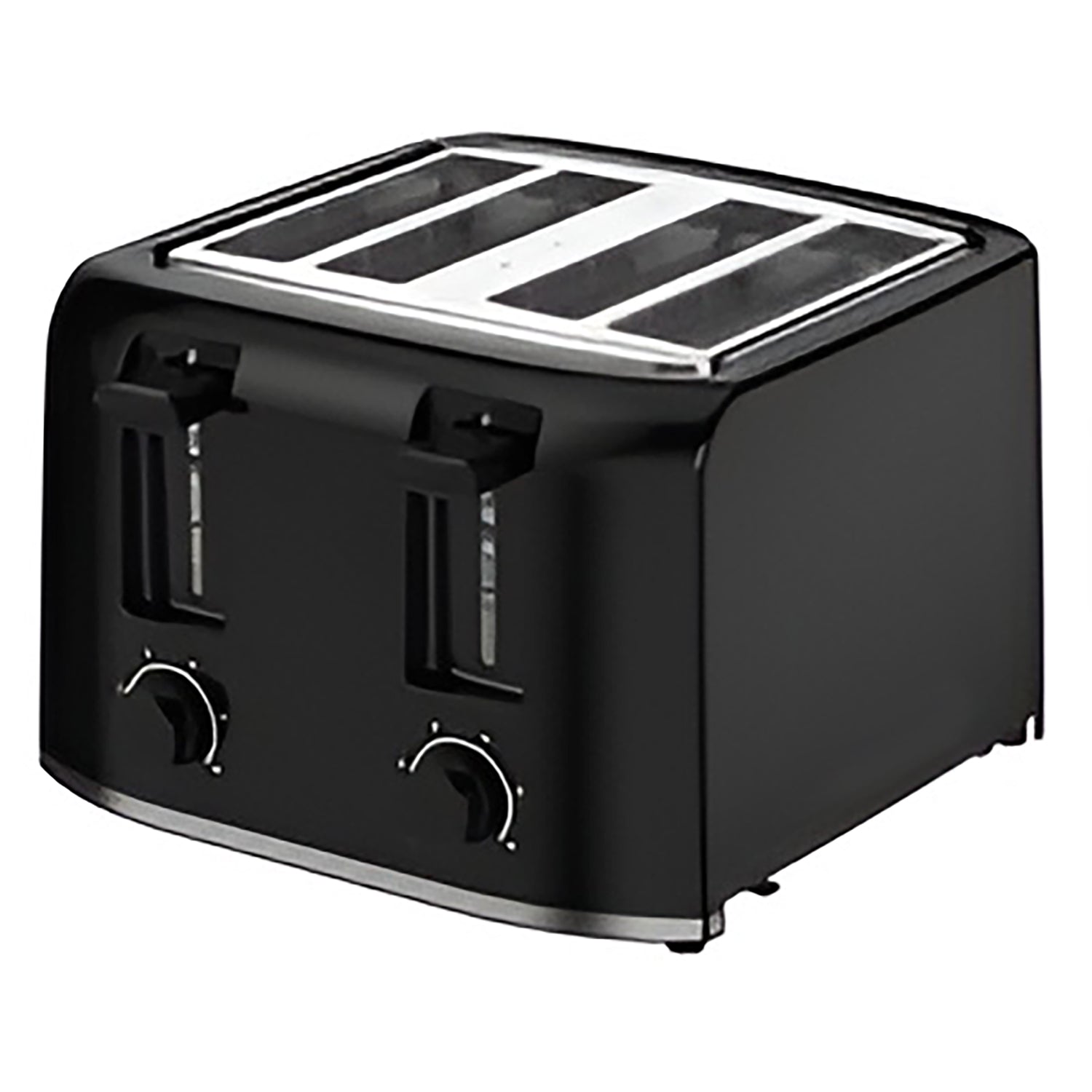 Frigidaire - Grille-Pain à 4 Tranches, 6 Réglages de Brunissage, 1400 Watts, Noir - Simple Boutique