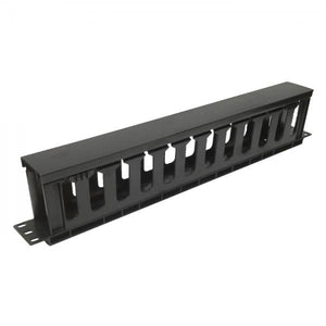 Gestionnaire de Câbles à Fentes en Plastique 1U, 19 x 1,75 x 3 pouces - Simple Boutique