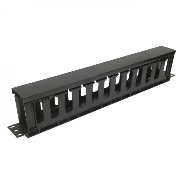 Gestionnaire de Câbles à Fentes en Plastique 1U, 19 x 1,75 x 3 pouces - Simple Boutique
