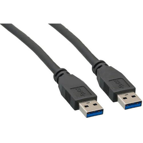 GlobalTone Câble USB 3.0 Mâle A à Mâle A Noir 3 pieds