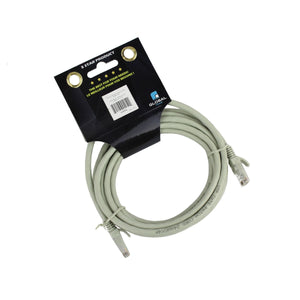 GlobalTone Câble ethernet réseau Cat6 RJ-45 10 pieds Gris - Simple Boutique