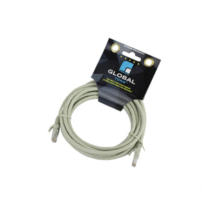 GlobalTone Câble ethernet réseau Cat6 RJ-45 10 pieds Gris - Simple Boutique