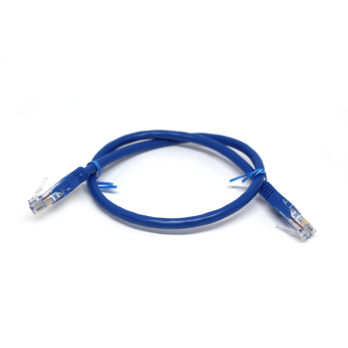 GlobalTone Câble ethernet réseau Cat6 RJ-45 1,5 pied Bleu - Simple Boutique