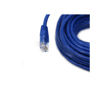 GlobalTone Câble ethernet réseau Cat6 RJ-45 25 pieds Bleu - Simple Boutique