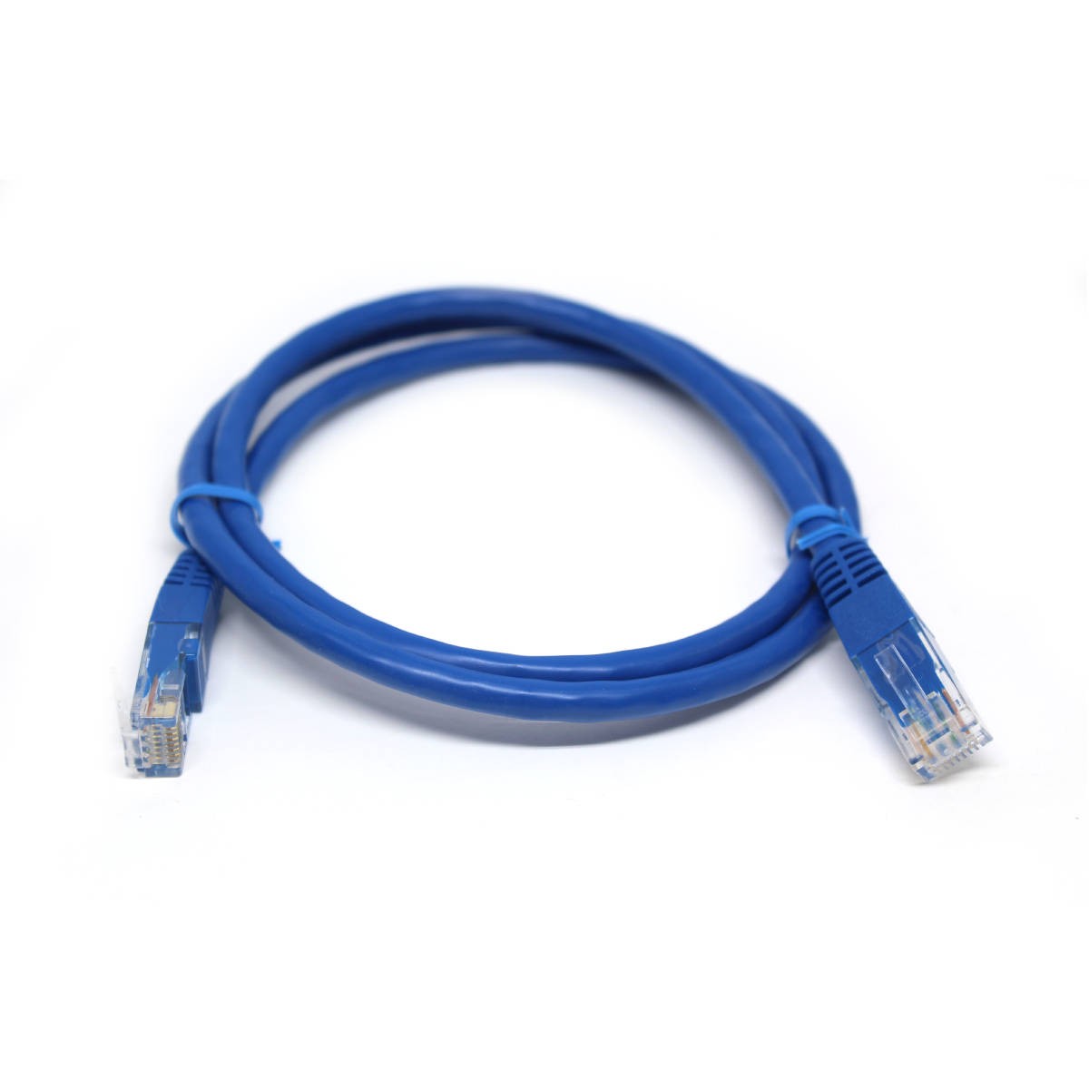 GlobalTone Câble ethernet réseau Cat6 RJ-45 3 pieds Bleu - Simple Boutique